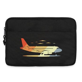 Dessin d’avion Vintage - Sacoche pour ordinateur portable 13 pouces - noir - Devant