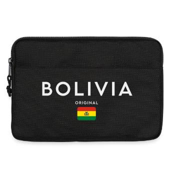 Bolivian flag, Bolivian pride - Laptop bag 13" - black - Front
