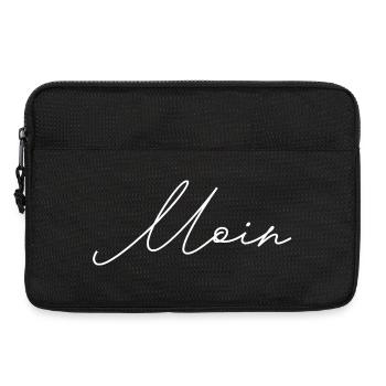 Moin – white side - Laptoptasche 13" - Schwarz - Vorne