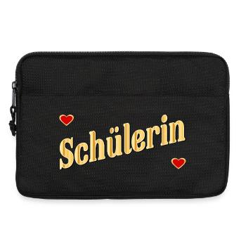 SCHULANFANG TOCHTER SCHULKIND SCHÜLERIN - Laptoptasche 13" - Schwarz - Vorne