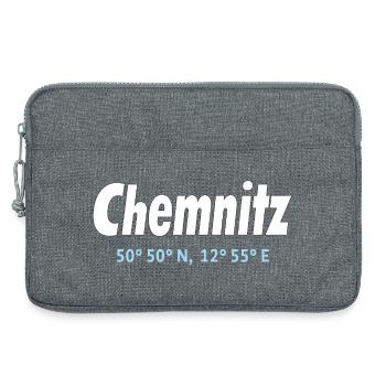 Coordonnées de Chemnitz - Sacoche pour ordinateur portable 13 pouces - gris chiné - Devant
