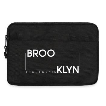 Stylish Brooklyn Sporttrend Design - Laptop bag 13" - black - Front