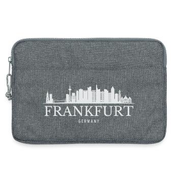 Ligne de Francfort, Francfort, Allemagne - Sacoche pour ordinateur portable 13 pouces - gris chiné - Devant