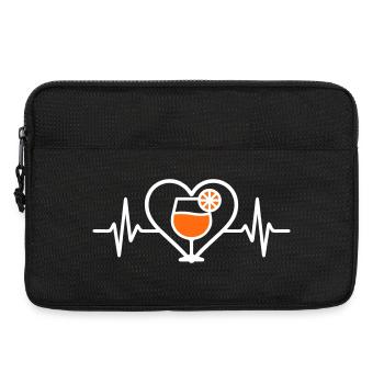 Spritz Cœur Cocktail Apéro - Sacoche pour ordinateur portable 13 pouces - noir - Devant