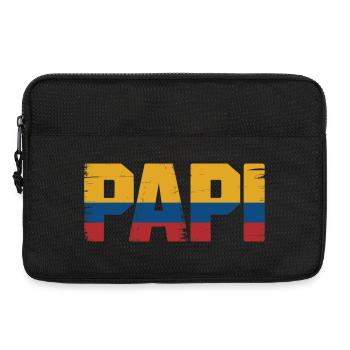  Papi Kolumbien Flagge – Geschenk für - Laptoptasche 13" - Schwarz - Vorne