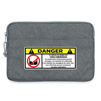 pare-choc - Sacoche pour ordinateur portable 13 pouces - gris chiné - Devant