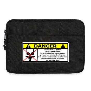 Auto - Laptoptasche 13" - Schwarz - Vorne