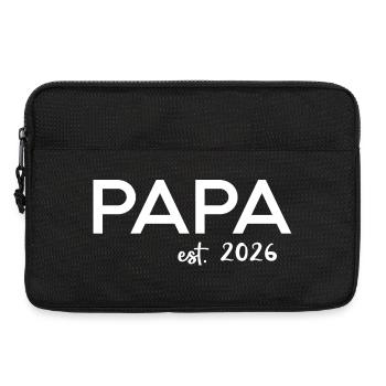 Papa 2026 Papa depuis 2026 Papa rétro 2026 - Sacoche pour ordinateur portable 13 pouces - noir - Devant
