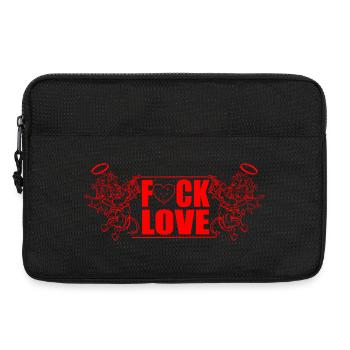 Fck Love Rebel Hearts - Sacoche pour ordinateur portable 13 pouces - noir - Devant