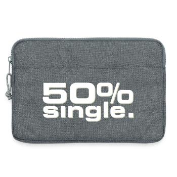 50 % Single - Laptoptasche 13" - Grau meliert - Vorne