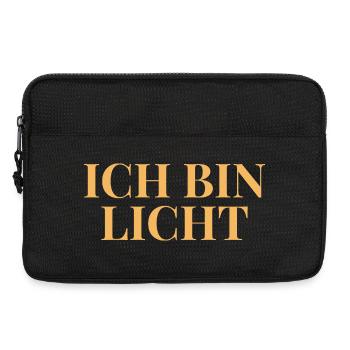 Ich bin Licht Affirmation für innere Stärke - Laptoptasche 13" - Schwarz - Vorne