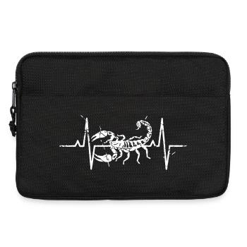 Skorpion Herzschlag Sternzeichen Grunge Vektor - Laptoptasche 13" - Schwarz - Vorne