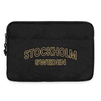 Texte du plan or de Stockholm Sweden - Sacoche pour ordinateur portable 13 pouces - noir - Devant