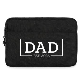 Dad Est 2026 Logo - Laptoptasche 13" - Schwarz - Vorne
