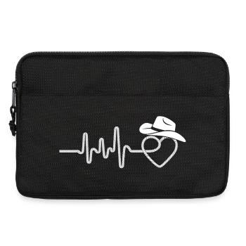 La danse en ligne est mon cardio – la danse country western - Sacoche pour ordinateur portable 13 pouces - noir - Devant