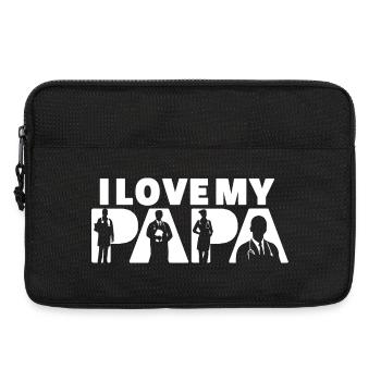 I Love My Papa Doctor Medical Doctor Father Dad - Laptop bag 13" - black - Front