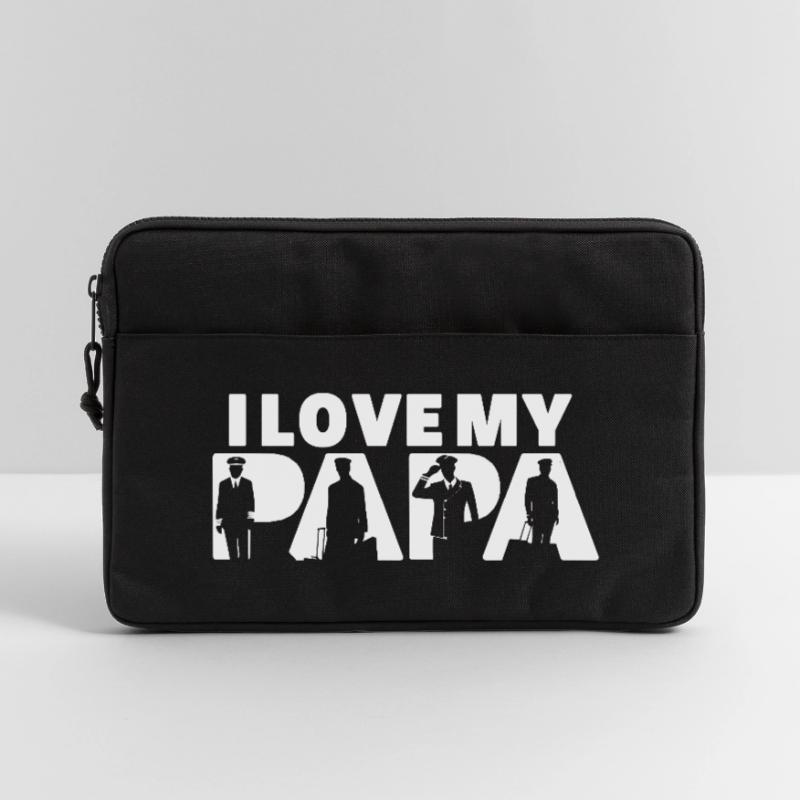 Pilot Airplane Evolution Flight Papa Pilot Dad Laptop bag 13"