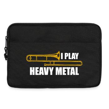 Tromboniste de heavy metal tromboniste - Sacoche pour ordinateur portable 13 pouces - noir - Devant