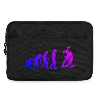 Attention floorball fans, simple statement - Laptop bag 13" - black - Front