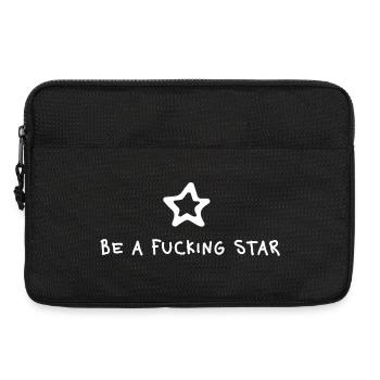 Be a fucking Star – Gen Z Statement Minimal - Laptop bag 13" - black - Front