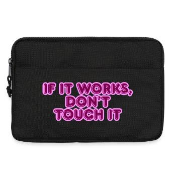 If it works saying - Laptop bag 13" - black - Front
