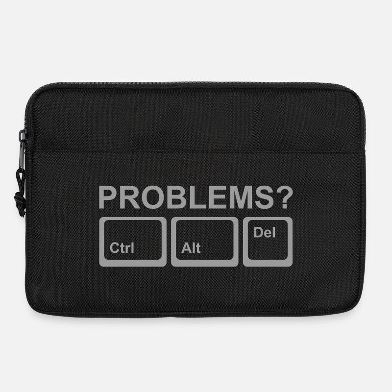 Probleme? Ctrl Alt Del - Laptoptasche 13" - Schwarz