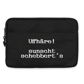 Les proverbes palatins de Sunscht Schebbert - Sacoche pour ordinateur portable 13 pouces - noir - Devant