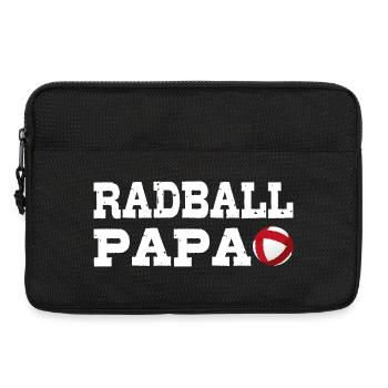 Radball, Radballer, Hallenradsport, Papa - Laptoptasche 13" - Schwarz - Vorne