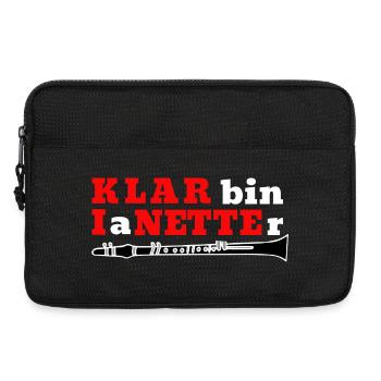 Clarinet - Klar bin I a Netter - Clarinetist - Laptop bag 13" - black - Front