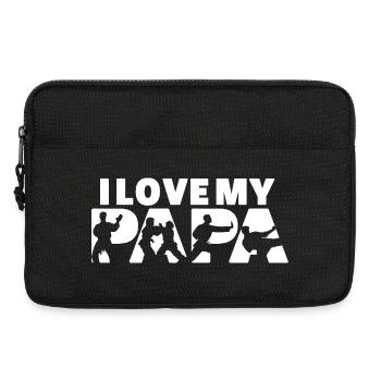Ich liebe meine Judo Papa Martial Arts Silhouette - Laptoptasche 13" - Schwarz - Vorne
