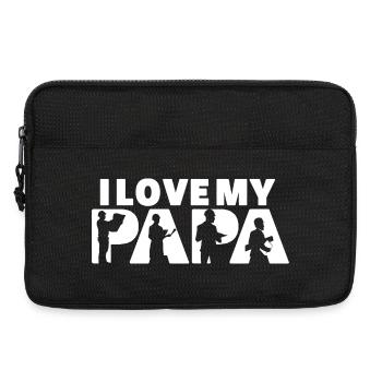 Ich liebe meinen Papa Architekt Bau Papa - Laptoptasche 13" - Schwarz - Vorne