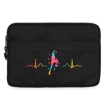 Boulderer heartbeat Bouldering Bouldering - Laptop bag 13" - black - Front