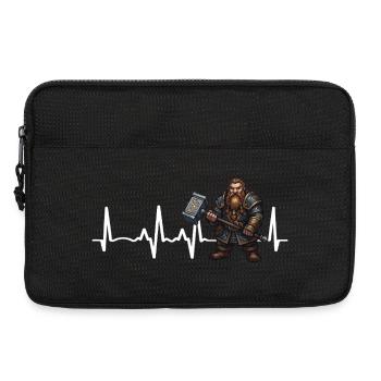 Dwarf Hammer Heartbeat - Laptop bag 13" - black - Front