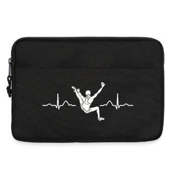 Boulderer heartbeat Bouldering Bouldering - Laptop bag 13" - black - Front