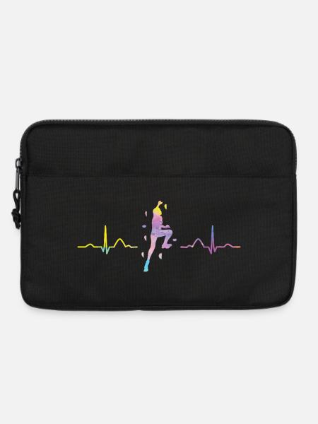 Boulderer Herzschlag Boulder Bouldern - Laptoptasche 13" - Schwarz