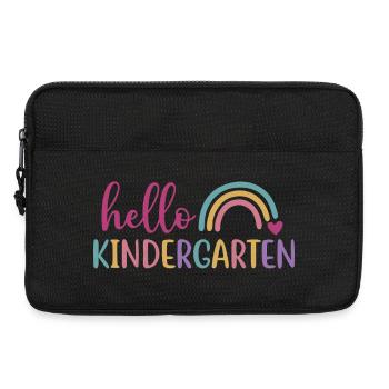 Hallo Kindergarten – Back to School-Design - Laptoptasche 13" - Schwarz - Vorne