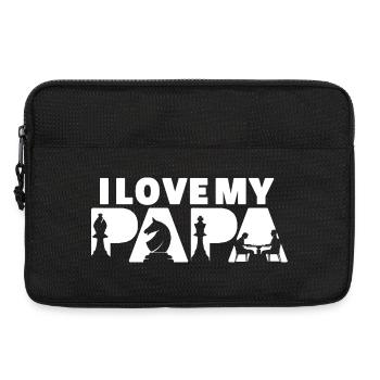 Funny Chess Player Life Pie Chart - Laptop bag 13" - black - Front