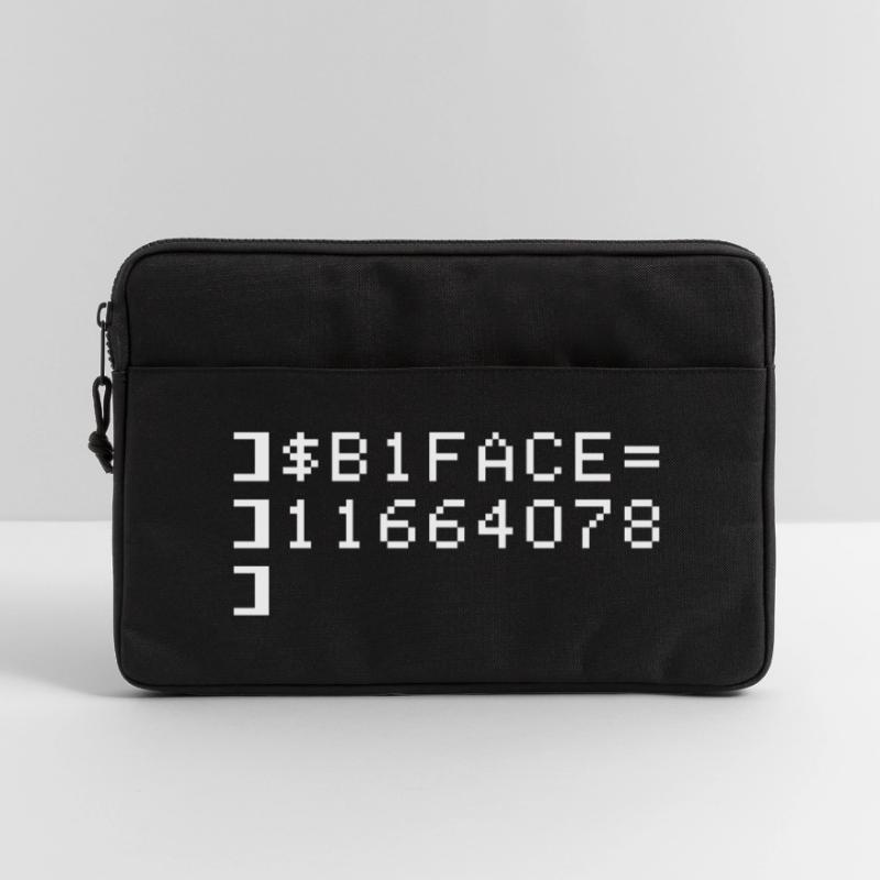 B1FACE Biface Code hexadécimal 8 bits Geek Sacoche pour ordinateur portable 13 pouces