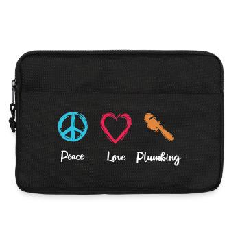 Paix Amour Plomberie - Sacoche pour ordinateur portable 13 pouces - noir - Devant