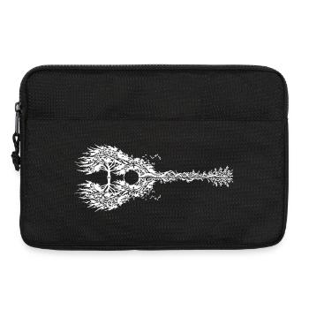 Guitar made of plants - Laptop bag 13" - black - Front