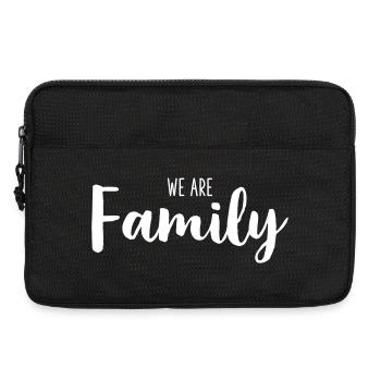 Nous sommes une famille – Écriture de Déclaration Aimante - Sacoche pour ordinateur portable 13 pouces - noir - Devant