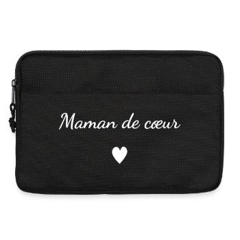 Maman de Coeur - Sacoche pour ordinateur portable 13 pouces - noir - Devant