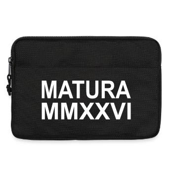 MATURA 2026 - roemische Ziffern - Laptoptasche 13" - Schwarz - Vorne