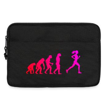 Idée cadeau pour la course de marathon pour le coureur - Sacoche pour ordinateur portable 13 pouces - noir - Devant