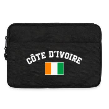 Ivory Coast Pride Cote D'Ivoire Heritage Elephant  - Sacoche pour ordinateur portable 13 pouces - noir - Devant