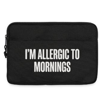 Vintage I'm Allergic To Mornings - Laptoptasche 13" - Schwarz - Vorne