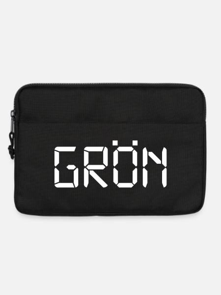 Grün – LCD - Laptoptasche 13" - Schwarz