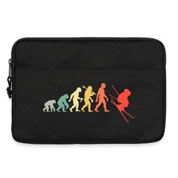 Ski Evolution für Skifahrer Abfahrtslauf Fan - Laptoptasche 13" - Schwarz - Vorne