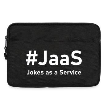 JaaS – Les blagues en service | Drôle de discours IT - Sacoche pour ordinateur portable 13 pouces - noir - Devant
