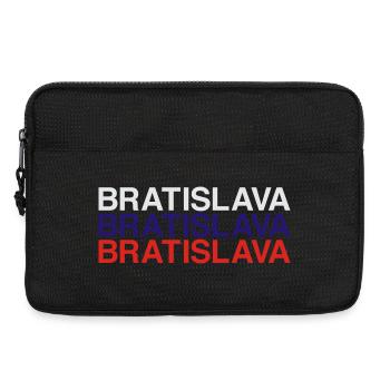 BRATISLAVA Slovakia Slowakei Flagge - Laptoptasche 13" - Schwarz - Vorne
